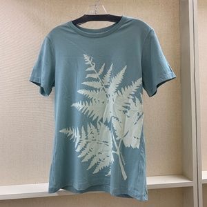 Relaxed big fern crewneck t shirt